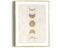 Schilderij Moonphases - 40x30cm - Hout - REINDERS