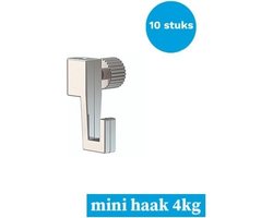 schilderijhaak-ophanghaak schilderij-haak schilderij-Artiteq mini haak 10x 4 kg 9.6850S