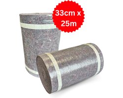 Schildersvlies Pro - 0.33M x 25M - Afdekvlies Bont - Stucloper Vilt - Absorberende Afdekfolie - Vloeren en Meubels - Schilder- en Renovatiewerkzaamheden