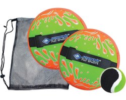 Schildkröt Funsports - NEOPREEN VELCRO BALL SET, groen/oranje,