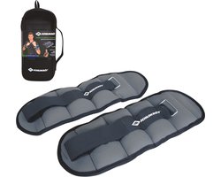 Schildkröt pols- en enkelgewichten fitness 2x 1.0kg verstelbaar.