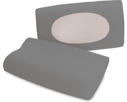 Schlafgut Pure flexible Kussensloop S-XL 128 Grey Mid