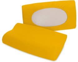 Schlafgut Pure flexible Kussensloop S-XL 196 Yellow Deep