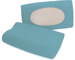 Schlafgut Pure flexible Kussensloop S-XL 467 Petrol Mid