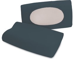 Schlafgut Pure flexible Kussensloop S-XL 556 Grey Deep