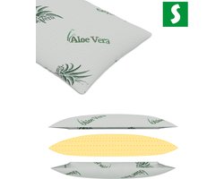 Schlaftroll Zacht en ondersteunend - Kussen voor alle slaaphoudingen - Wasbaar kussen gemaakt van hygienische materialen -Slaapkussen geschikt voor mensen met allergieen