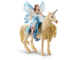 schleich BAYALA - Eyelas buitenrit op gouden eenhoorn - Speelfiguur - Kinderspeelgoed voor Jongens en Meisjes - 5 tot 12 jaar - 42508