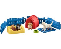 schleich FARM WORLD - Puppy huis - Honden speelgoed - Kinderspeelgoed - 13 Onderdelen