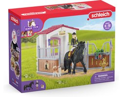 schleich HORSE CLUB - Speelfigurenset - Paardenstal met Horse Club Tori & Princess - Kinderspeelgoed voor Jongens en Meisjes - 5 tot 12 jaar - 14 Onderdelen - 42437