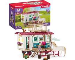 schleich HORSE CLUB - Woonwagen voor geheime club-bijeenkomsten - Kinderspeelgoed voor Jongens en Meisjes - 5 tot 12 jaar - 42593