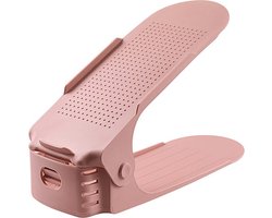 Schoenen Opbergsysteem Verstelbaar - Schoenenopbergers - Schoenenrek - Schoenenkast - Schoenen Organizer – Set van 5 - Roze