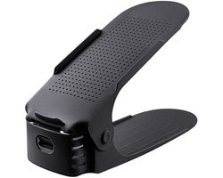 Schoenen Opbergsysteem Verstelbaar – Schoenenrek Schoenenkast Schoen Organizer – Set van 5 Zwart