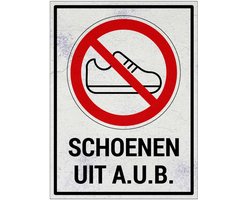 Schoenen uit bord met tekst - Sign Again - 20 x 15 cm