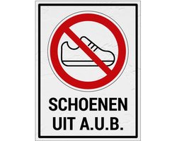 Schoenen uit bord met tekst - Sign Again materiaal - 20 x 15 cm