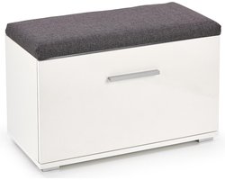 Schoenenbank Lima 45 cm hoog in hoogglans wit