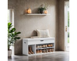 Schoenenbank – Met Opbergruimte – Gestoffeerd – Sfeervol Design