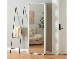 Schoenenkast Aure met 5 spiegels en 5 vouwdeuren wit [en.casa]