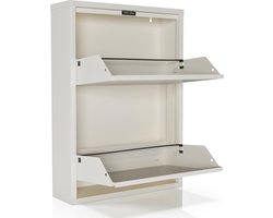 Schoenenkast Bodi 2-vaks Wit