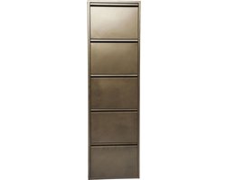 Schoenenkast Caruso bronze 5 laden Kare Design