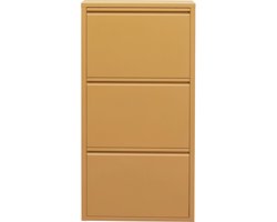 Schoenenkast Caruso geel 3 laden Kare Design
