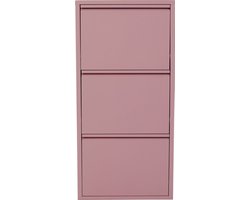 Schoenenkast Caruso roze 3 laden Kare Design