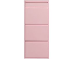Schoenenkast Caruso roze 3+1 laden Kare Design