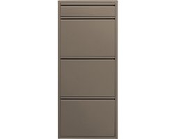 Schoenenkast Caruso taupe 3+1 laden Kare Design
