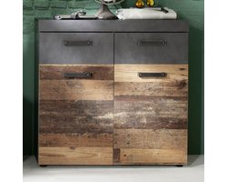 Schoenenkast Indy | 90 x 34 x 89 cm | Old Wood-decor