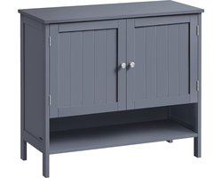 Schoenenkast - Opbergorganizer - Schoenenorganizer - Landhuisstijl - Grijs - 35cm x 80cm x 70cm