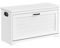 Schoenenkast schoenen opbergkast 80x30x46cm wit met zijhandgreep, schoenenbank en 1 dubbelzijdig uitklapbaar opbergvak verstelbare plankindeling eenvoudig te monteren en schoon te maken stevig duurzaam frame voor gang entree en halopslag