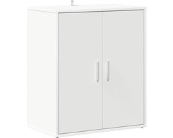 Schoenenkast | Schoenenrek | Opbergkast 60x35x70 cm bewerkt hout wit