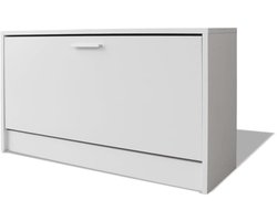 Schoenenkast | Schoenenrek | Schoenen opbergkast 80x24x45 cm wit