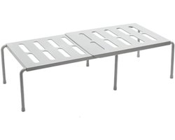 Schoenenopberger voor het gehele gezin in dubbel design met geïntegreerd rek