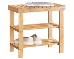 Schoenenopbergruimte en bank