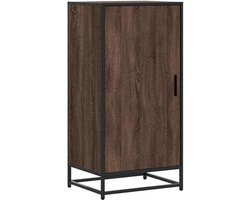 Schoenenrek met 4 niveaus 48x38x97,5 cm - Garderobekast voor schoenenopslag - Bruin Eiken