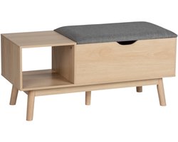 Schoenenrek met comfortabele zitting en opbergruimte EDDA, voor hal, Wenko