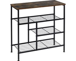 Schoenenrek - Opbergrek Schoenen - Schoenenkast - Kast voor Schoenen - Bruin / Zwart