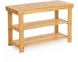 Schoenenrek | Schoenenbank | 70 x 28 x 45 cm | Bamboe