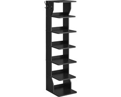Schoenenrek - Schoenenhouder Schoenenstandaard - Ruimte Besparen - 6 Gelaagde Planken - 30 x 26.4 x 110.4 cm - Zwart