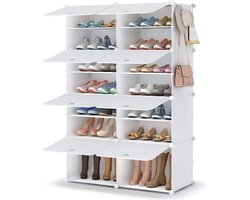 Schoenenrek, Shoe Rack | premium kwaliteit stapelbare schoenenopberger, schoenenkast, opberger voor de kledingkast, hal, slaapkamer, ingang