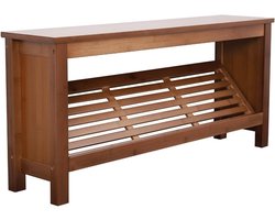 Schoenenrekbankje Bamboe - Schoenenopberger Hal - Schoenen Opbergen - Robuust En Stabiel - 48 cm - Niet gespecificeerd