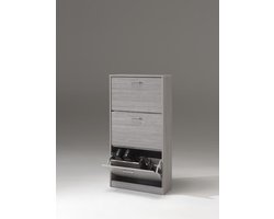 Schoenkast 'Carla' 3 laden Grijze eik