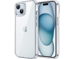 Schokbestendige Transparante Bumper Case voor iPhone 15 - Antikras en Anti-Vergeling