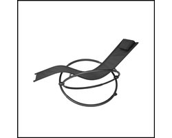 Schommel Ligstoel – Opvouwbare Lounge Stoel – Comfortabele Relaxstoel – Met Armleuningen – Geschikt voor Buiten