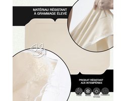 Schommelbank dak - Hangbank overkapping - Tuinmeubilair beschermen - Waterbestendig polyester - 200 x 145 cm - Ecru