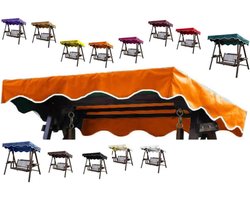 Schommelbank Kap - Luifel Vervanging - Buiten Beschermen - Waterdicht Polyester - 249x185cm - Oranje