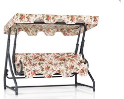 Schommelbank voor Tuin - Met Dakje - 200 x 165 x 110cm - Bloemen Design