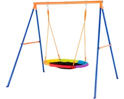 Schommelset met A-frame, draagvermogen 200 kg, geschikt voor tuin en buiten