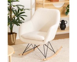 Schommelstoel Beaune Wit Teddy