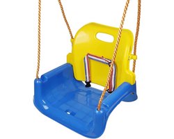 Schommelstoel Kinderen - Schommel Peuters - Buiten Spelen - Hoogte Verstelbaar - 42 cm - Blauw